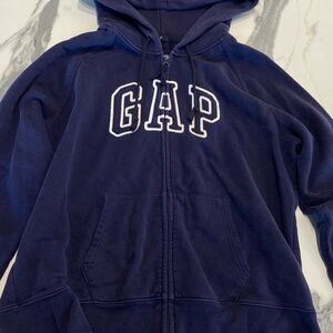 GAP Navy Blue Zip-Up Hoodie